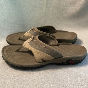 Teva flip-flops, suede and rubber. Size 12.
